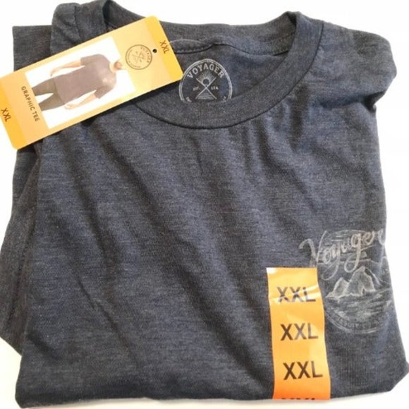Voyager Graphic Shirt Navy Heather Size XXL - Picture 1 of 2